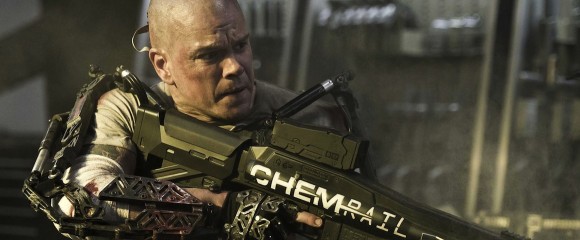 Matt Damon in Neil Blomkamp's Elysium (2013).