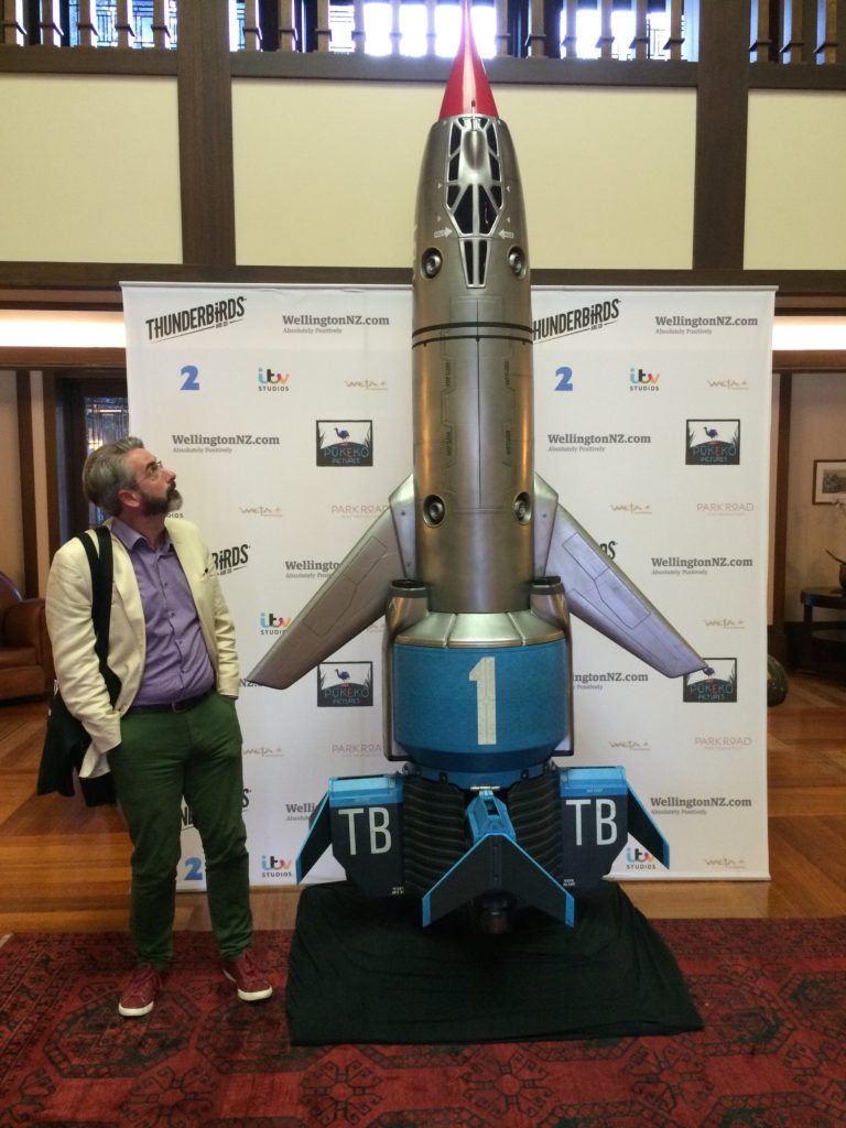 Dan with an almost life size new Thunderbird 1