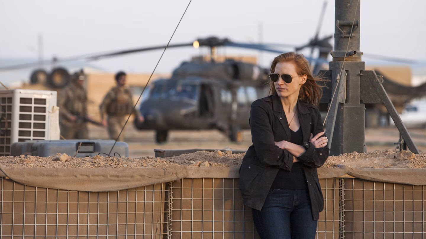 Jessica Chastain in Kathryn Bigelow's Zero Dark Thirty.