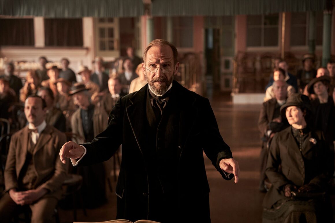 Ralph Fiennes in The Choral (2025).
