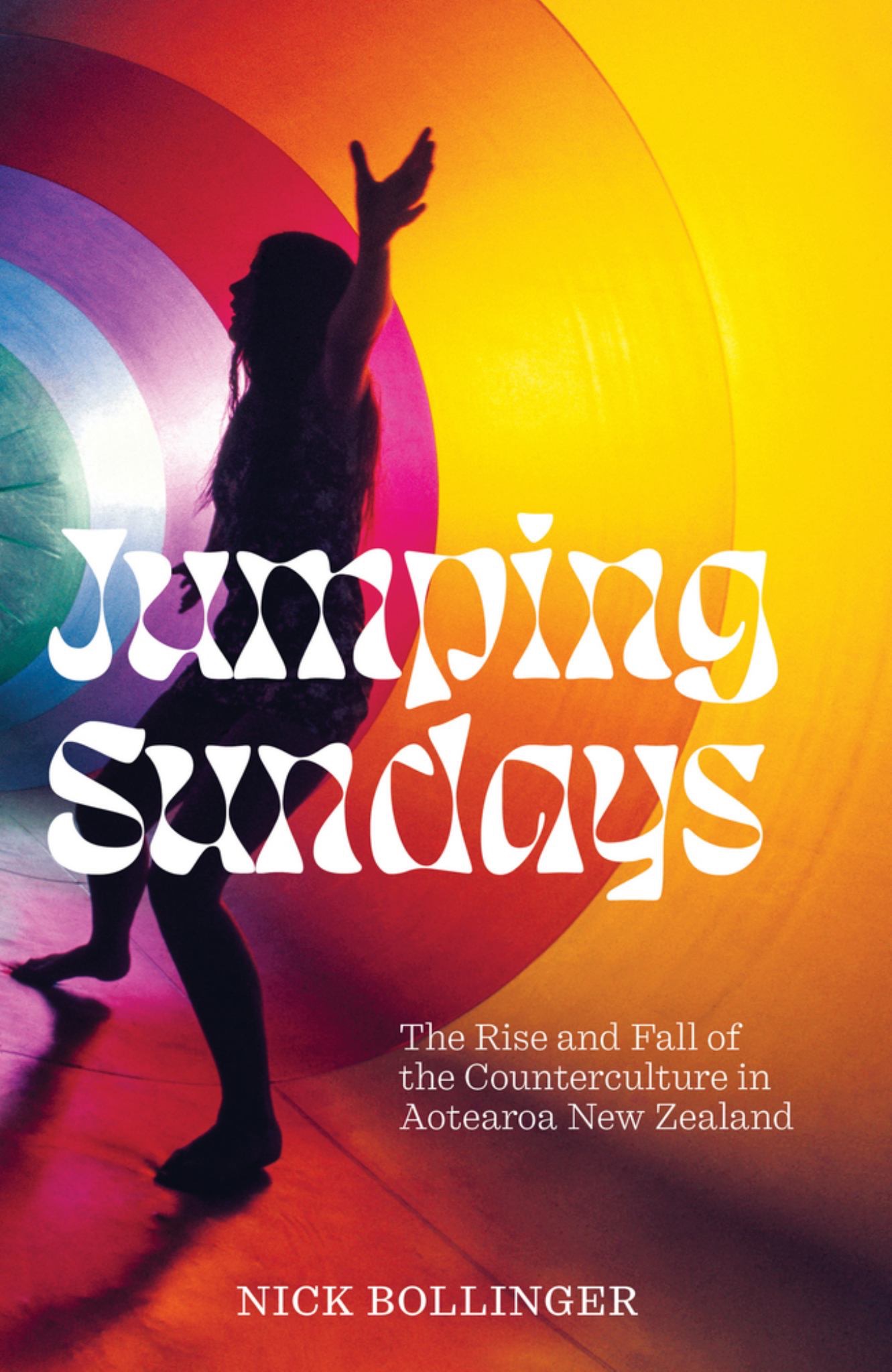 Cover of Nick Bollinger's book of New Zealand social and cultural history, Jumping Sundays.