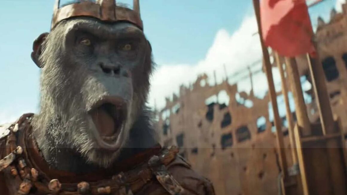Still from Kingdom of the Planet of the Apes.