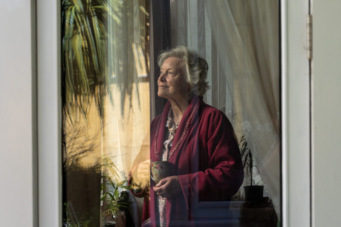 Lisa Harrow playing Huia in the film Caterpillar.