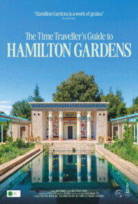 The Time Traveller's Guidde to Hamilton Gardens poster.